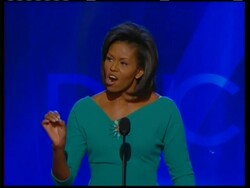 Michelle Obama,  Kennedys are highlights of first day at Convention News Clip