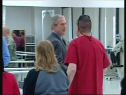 WRAP President visits heavily criticised Walter Reed Army Medical Center News Clip