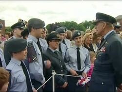 Queen Elizabeth II and Prince Philip visit Weymouth & Portland National Sailing Academy in Dorset Stock Footage