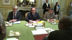 French President Hollande promises medical aid to Guinea to fight Ebola News Clip