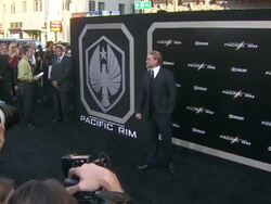 Charlie Hunnam at Pacific Rim Los Angeles Premiere on 7/92013 in Hollywood, CA. (Footage by WireImage Video/Getty Images Entertainment Video) Stock Footage