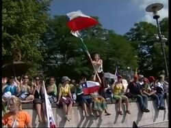 Pilgrims from Chile attend World Youth Day News Clip