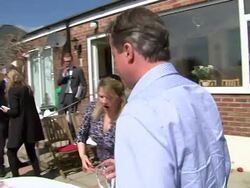 David Cameron has a BBQ with locals in Poole News Clip