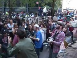 Occupy Wall Street Protests Stock Footage