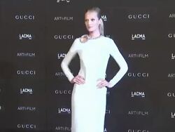 Toni Garrn at 2014 LACMA Art+Film Gala Honoring Barbara Kruger And Quentin Tarantino Presented By Gucci Stock Footage