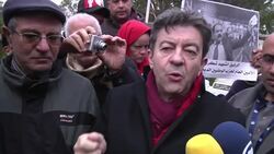 French left-wing party leader visits the grave of Chokri Belaid News Clip