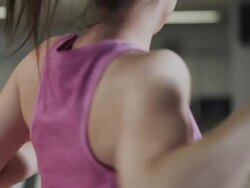 Girl enjoying Bowling Strike Stock Footage