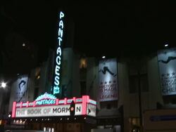 Atmosphere at The Book Of Mormon Los Angeles Opening Night Stock Footage