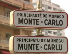 Monaco Stockshots - Monte Carlo Street Signs News Clip