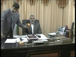 WRAP Abbas arrives for meeting with Olmert, security, comments ADDS Haniyeh Instructional Video