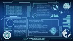 Futuristic Screen Stock Footage