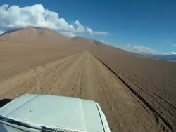 Road trip Point of view Bolivian Altiplano, Bolivia Stock Footage