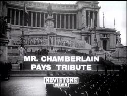 MR CHAMBERLAIN PAYS TRIBUTE - News Clip