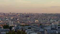 Super moon Paris Stock Footage