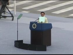 Lee speech on 65th anniversary of independence; anti-NKorea leaflets News Clip