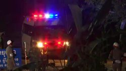 Ambulances leave cave, arrive at hospital after Thai cave rescue; applause News Clip
