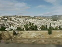 WS POV View of city / Fez, Fes-Boulemane, Morocco Stock Footage