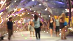 Defocused of Helix Bridge Stock Footage