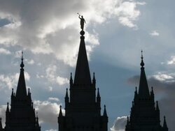 Salt Lake Temple, Utah Stock Footage
