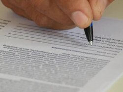 Signing in form. Stock Footage