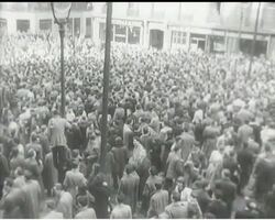 STUDENTS' PROTEST ENDS IN RIOT News Clip