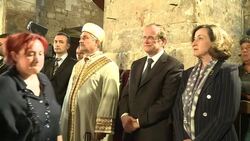 CLEAN : Greek Cypriots hold historic mass in Turkish held north News Clip