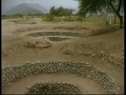 Cantallo Aqueduct, ancient irrigation system, MS, Peru Stock Footage