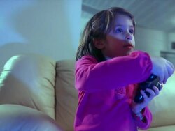 HD: Alone And Playing Video Games Stock Footage