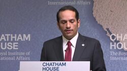 Qatari FM in London, comments on Gulf crisis News Clip
