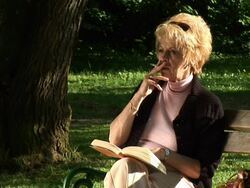 HD: Senior Woman In The Park Stock Footage