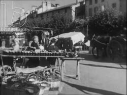 Churches, animals and countryside. Basque Country, c.1930s Stock Footage