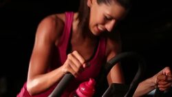 Exercising Bike Stock Footage