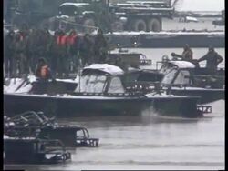 Bosnia-Finishing Touches To Bridge Over Sava River News Clip