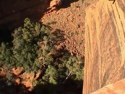 Sitting On A Rock Stock Footage