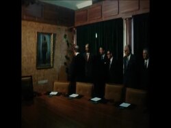 LIB 30-5-73 AMBASSADORS GREET NEW PRIME MINISTER ZAID AL RIFAI News Clip