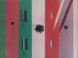 Various transistors, capacitors, and resistors Stock Footage