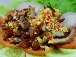 Spicy Grilled Pork Stock Footage