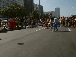 FIFA 2014 World Cup: Brazil v Colombia Stock Footage