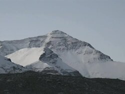 WS CU Establishing shot of Mt. Everest  Stock Footage