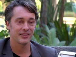 INTERVIEW - Thekla Reuten and Jan Willem Ewijk at the Junket of Atlantic in Marrakech 2014 Stock Footage