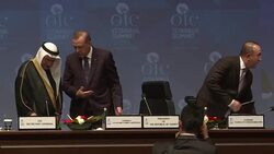 CLEAN : Erodgan closes major Muslim summit in Turkey News Clip