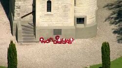 Aerials of The Ulster Memorial Tower in Thiepval News Clip