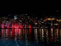 ATMOSPHERE Jean Michel Jarre concert at the Monaco Royal Wedding: Jean Michel Jarre Concert at Monaco . (Footage by WireImage Video/Getty Images Entertainment Video) Stock Footage