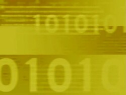 Flashing binary code, background Stock Footage