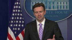White House Press Secretary Josh Earnest said the chance of an Ebola outbreak in the U.S. is "exceedingly low" but should be stopped from West Africa. He said policy should be based on science and in the hands of state and local officials. (Oct. 27) News Clip