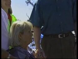 USA: FLORIDA: PRESIDENT CLINTON VISITS AREA DEVASTATED BY TORNADOES News Clip