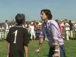 Nacho Figueras and his family at The Sixth-Annual Veuve Clicquot Polo Classic In Support Of Liberty State Park Stock Footage