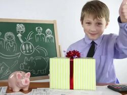 boy and financial success Stock Footage