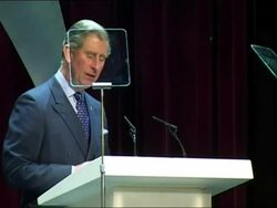 Prince Charles speaking at Success Awards News Clip