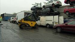 Car scrapyard News Clip